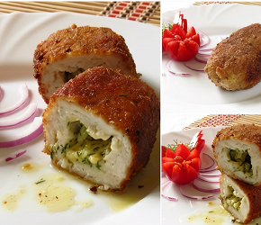 Фотография рецепта Котлеты из курицы с сыром и укропом