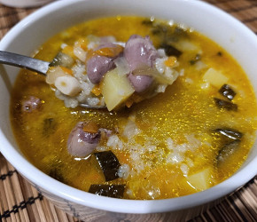 Фотография рецепта Рассольник с куриными сердечками
