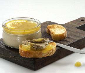 Фотография рецепта Паштет из куриной печени с апельсином и бренди