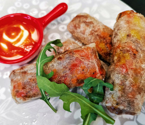 Фотография рецепта Пирожки из рисовой бумаги
