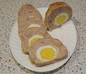Фотография рецепта Куриное яйцо запеченное в свином фарше