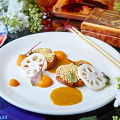 Фотография рецепта Жёлтое карри из курицы с бататом и лотосом автор Алексей Гордила