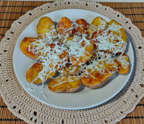 Фотография рецепта Печеный картофель с сыром
