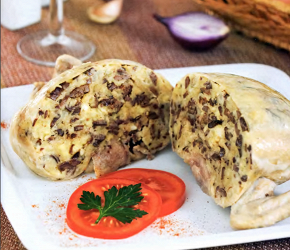 Фотография рецепта Гефилте-гелзеле (фаршированная куриная шейка)