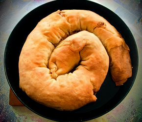 Фотография рецепта Бурма (рулет с тыквой и грецкими орехами)