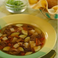 Фотография рецепта Грибной суп с кабачками автор Campbell's® Домашняя Классика®