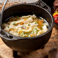 Фотография рецепта Лапша куриная с потрошками автор Еда