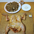 Фотография рецепта Курица, фаршированная спагетти и грибами автор Татьяна Власенкова