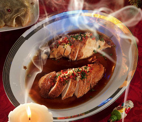 Фотография рецепта Курица с черным соусом