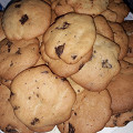Фотография рецепта Американское печенье с шоколадной крошкой (Сhocolate chip cookies) автор Наталья Захарова