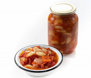 Фотография рецепта Фасоль с овощами на зиму