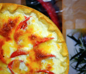 Фотография рецепта Киш лорен с курицей и грибами