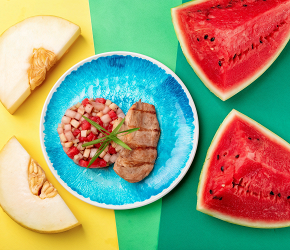 Фотография рецепта Куриное филе с фруктовой сальсой