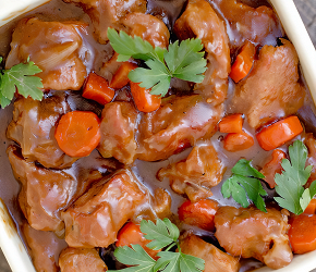 Фотография рецепта Тушеная говяжья лопатка (Stout Beef Stew)