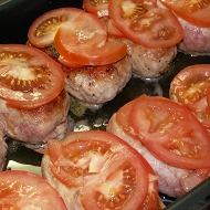 Котлетки из индейки фаршированные сыром, под шубкой