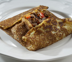Фотография рецепта Блины с мясной начинкой