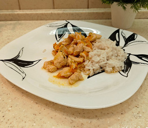 Фотография рецепта Жаркое из курицы по-домашнему