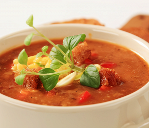 Фотография рецепта Африканский ореховый суп с красными перцами