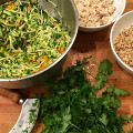 Фотография рецепта Табуле с крабовым мясом и фенхелем автор Иван Соколов