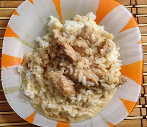 Фотография рецепта Кусочки куриного филе с рисом