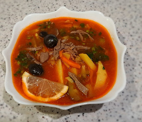 Фотография рецепта Солянка мясная