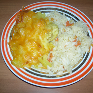 Куриное филе с ананасами и сыром