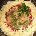 Фотография рецепта Слоеный салат с мясом и овощами автор НАТАЛИЯ ТАЛИПОВА