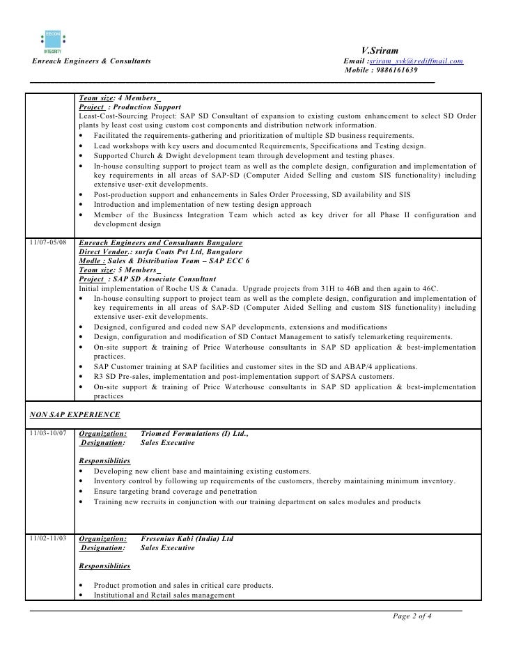 sap sd is retail resume lynxbus