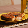 Фотография рецепта Запеченые в черном перце кусочки лосося, маринованные в кленовом сиропе автор Ольга Худина