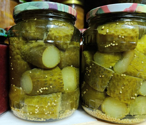 Фотография рецепта Маринованные огурцы по-фински