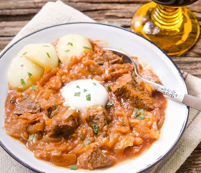 Фотография рецепта Ленивое мясо с квашеной капустой по-немецки