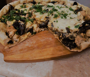 Фотография рецепта Пирог с курицей и грибами в мультиварке