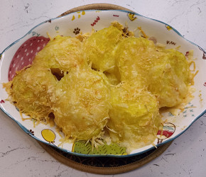 Фотография рецепта Гарнир из картофеля с сыром в духовке
