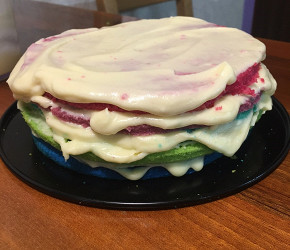 Фотография рецепта Радужный торт