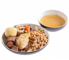 Фотография рецепта Испанское мясное рагу косидо