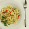 Фотография рецепта Паста aglio olio e peperoncino автор Дарья  Уварова