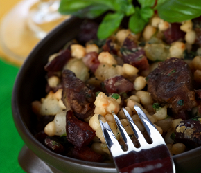 Фотография рецепта Рагу из баранины с курагой, черной смородиной и картофелем