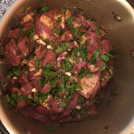 Шашлык из баранины мятой и наршарабом