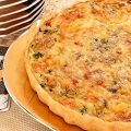 Фотография рецепта Открытый пирог с курицей и грибами автор Екатерина Луценко