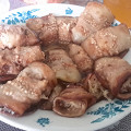 Фотография рецепта Рулеты из баклажанов с сыром и грецкими орехами автор Мария Масленникова