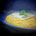 Фотография рецепта Паста орзо с карри и курицей автор Еда