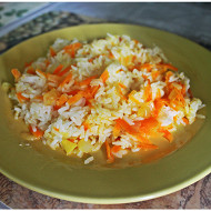 Рис с морковью и луком