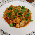 Фотография рецепта Тушеная капуста с курицей автор АНАСТАСИЯ ИСМАГУЛОВА