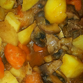 Фотография рецепта Мясное рагу с овощами и грибами автор Taurielia