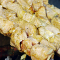 Фотография рецепта Шашлык из курицы с чесноком и розмарином автор Наталья Горохова