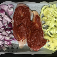 Запеченная курица с рисом