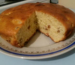 Фотография рецепта Манник с изюмом и курагой