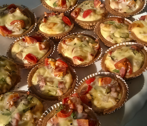 Фотография рецепта Тарталетки с грудинкой