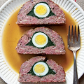 Фотография рецепта Мясной рулет со шпинатом и яйцом автор Мария Ларионова