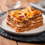 Лазанья со свининой и грибами